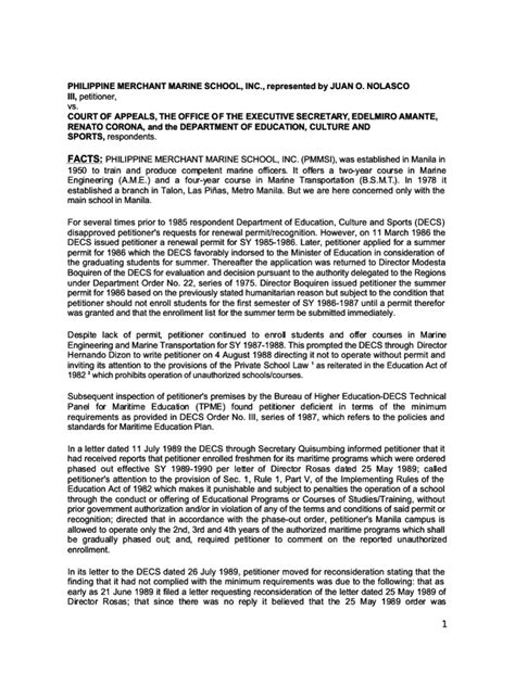 PMMS vs. CA Case Digest .